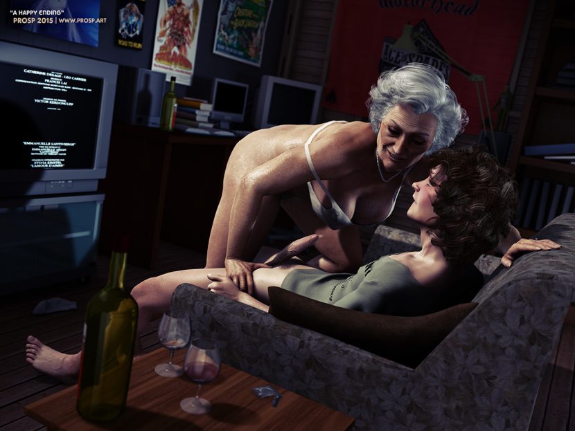 Granny Prosp Femdom Art